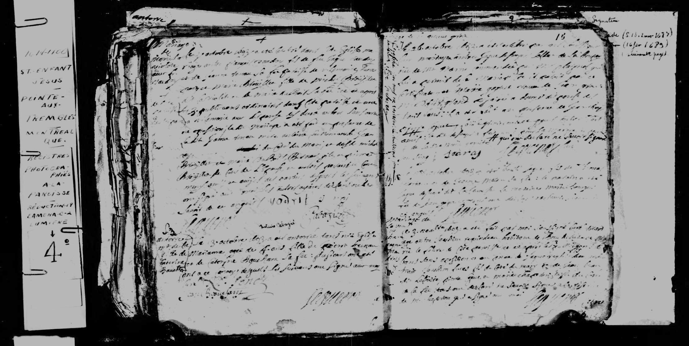 1693 Marriage Vaudry Brouillet