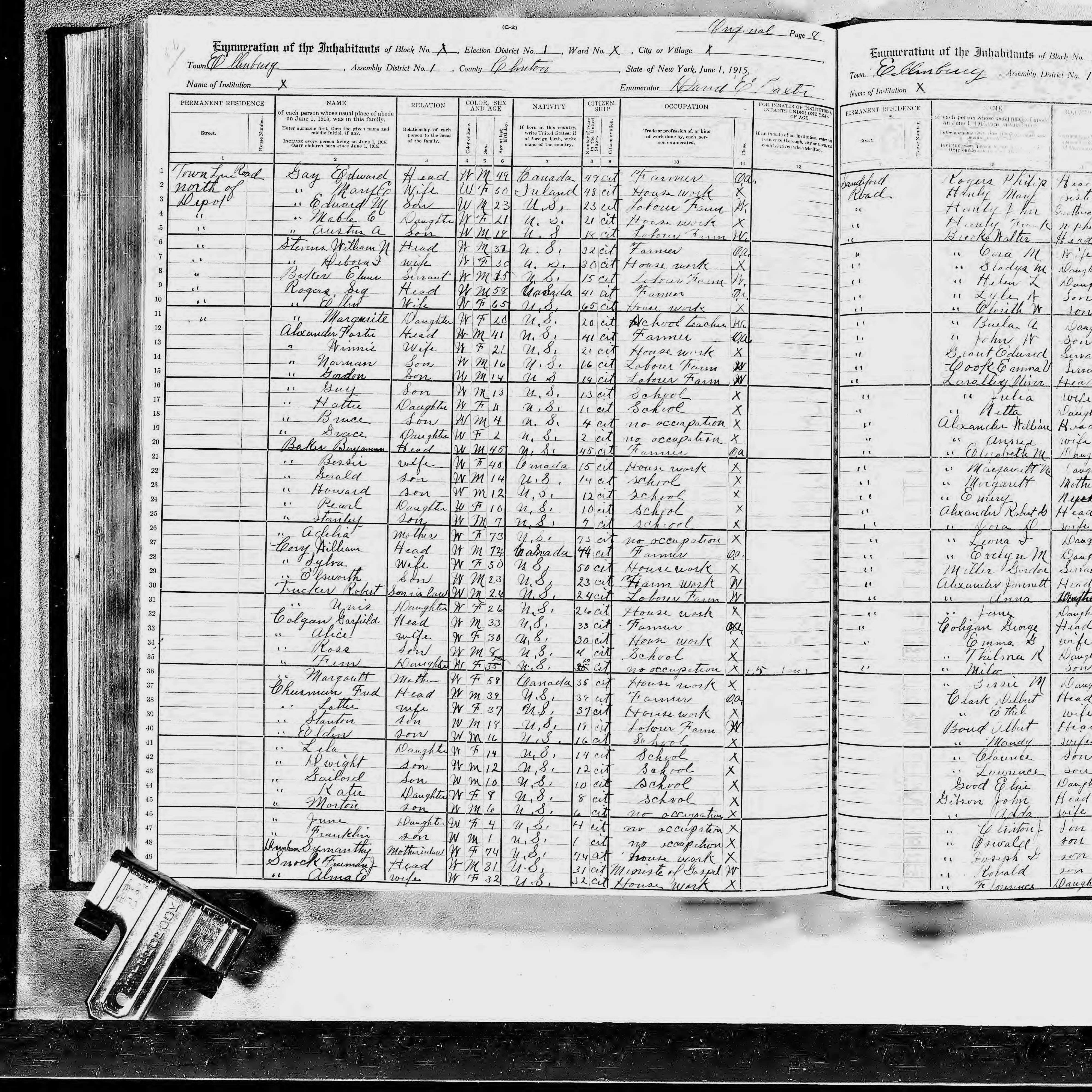 1915 NY Census Brooks
