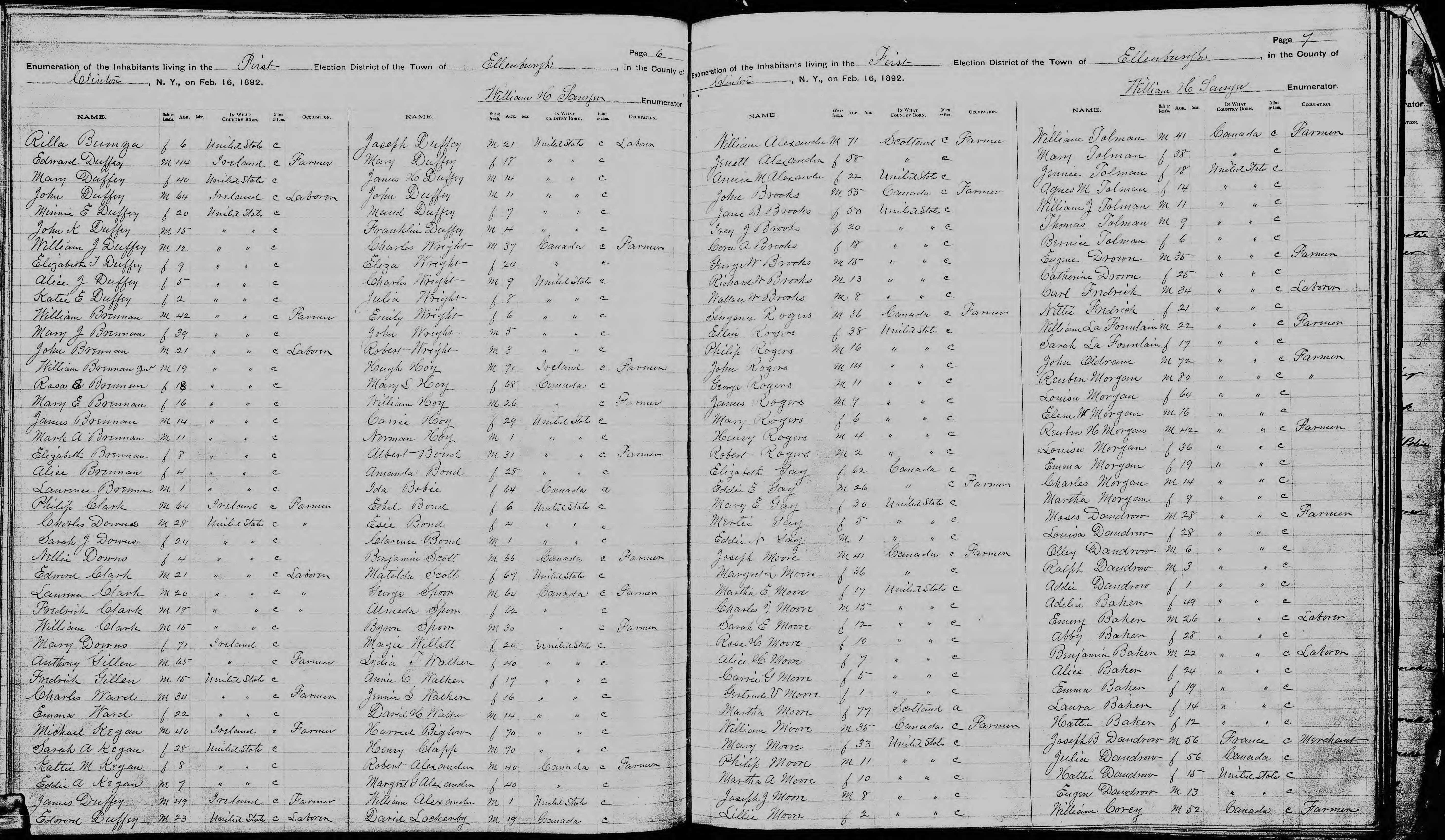 1892 NY Census Brooks