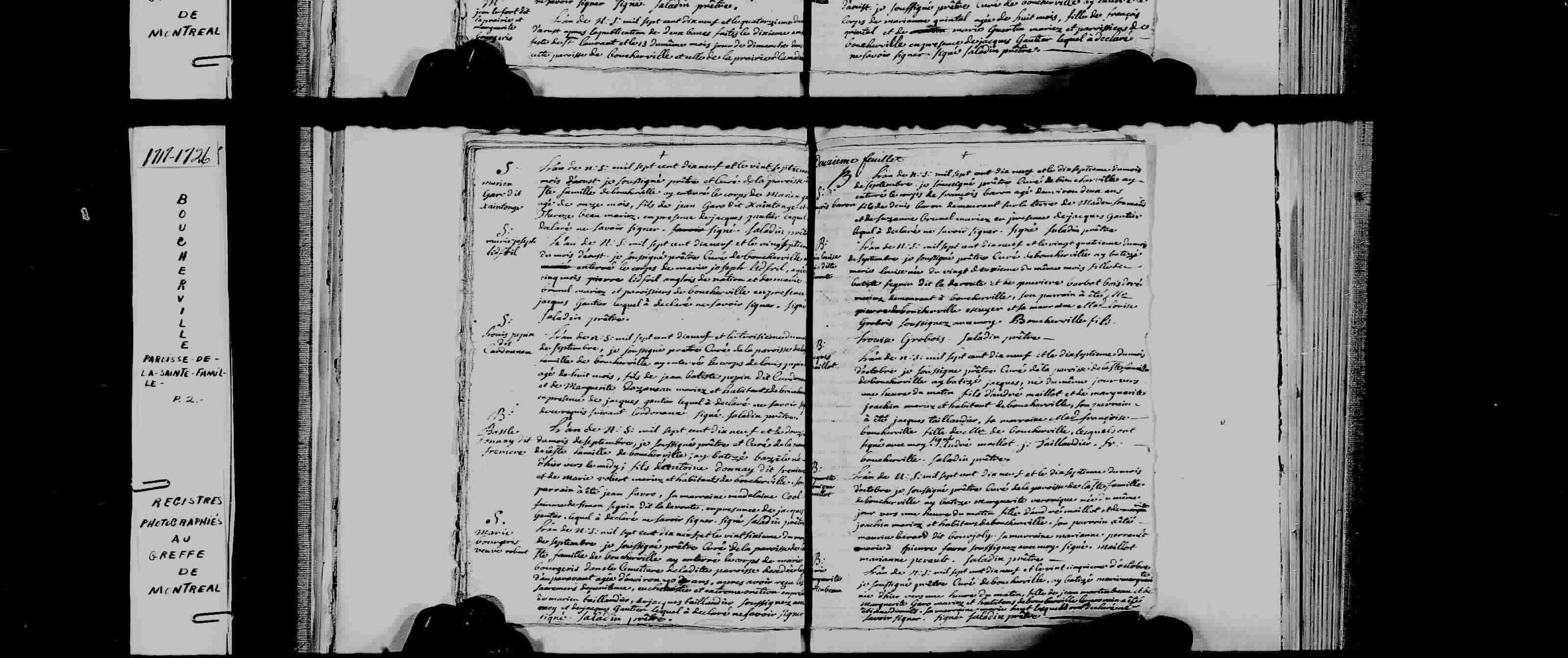 1719 Burial Marie Bourgery