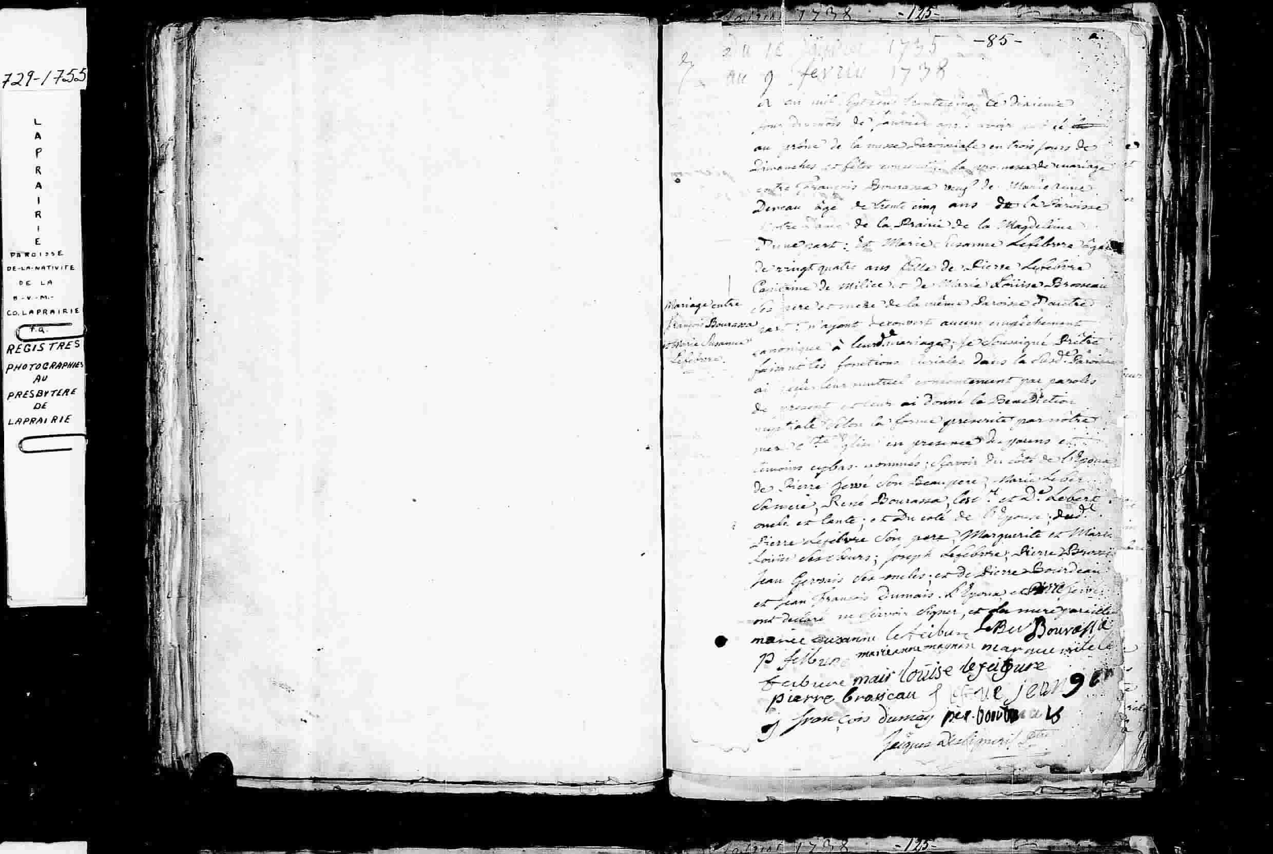 1735 Marriafe Bourassa Lefebvre