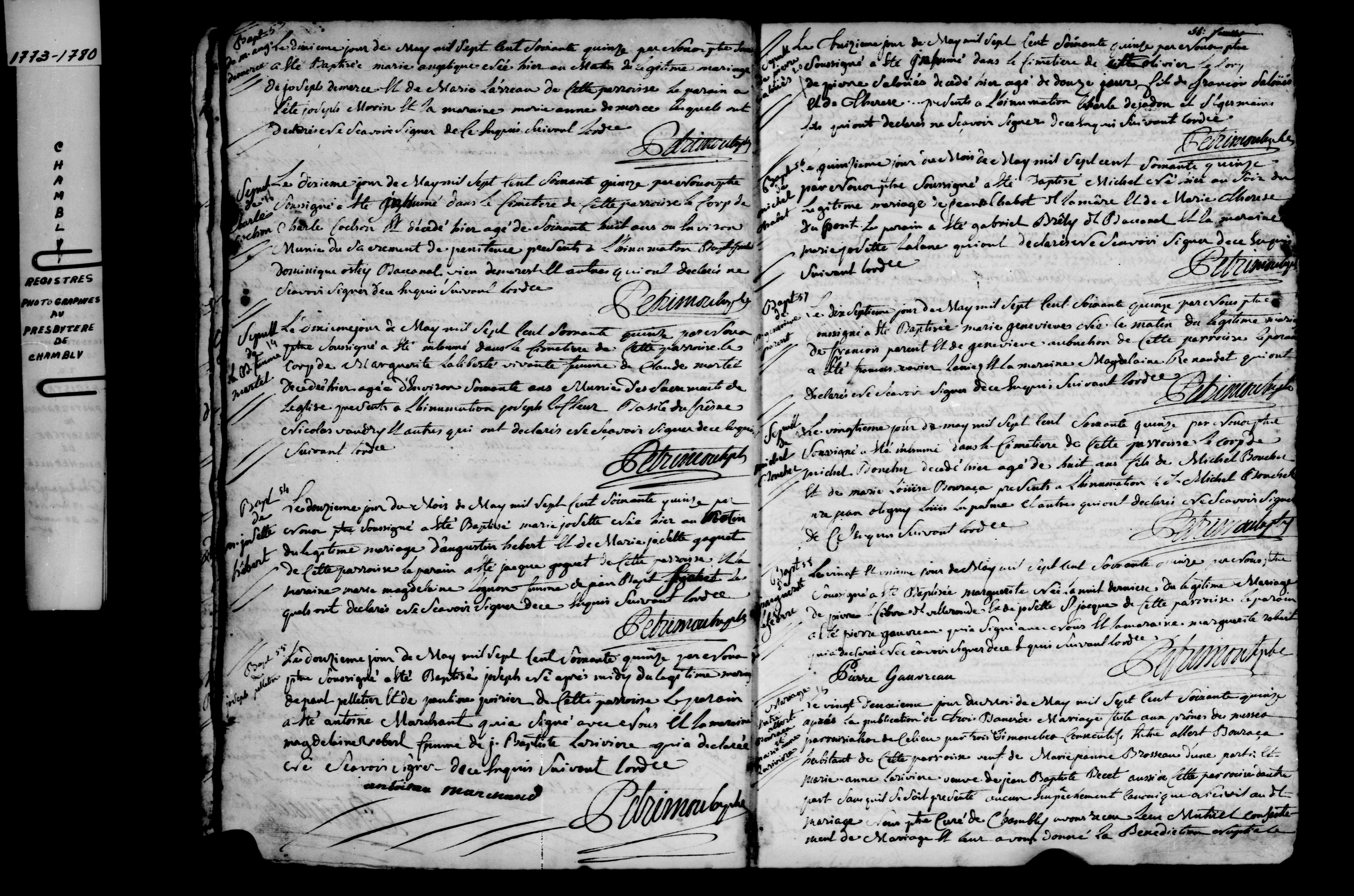 1775 Marriage Bourassa Lariviere