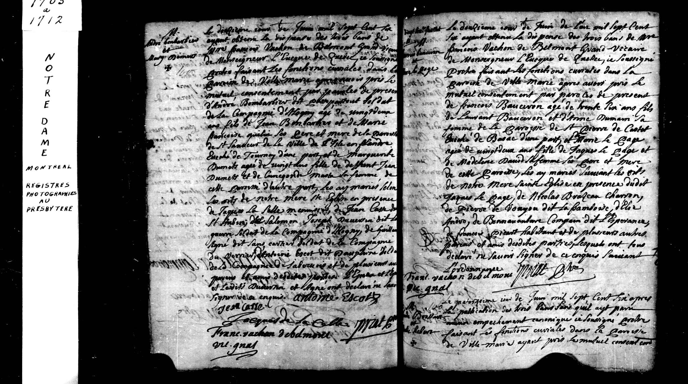 1706 Marriage Bombardier Dumais