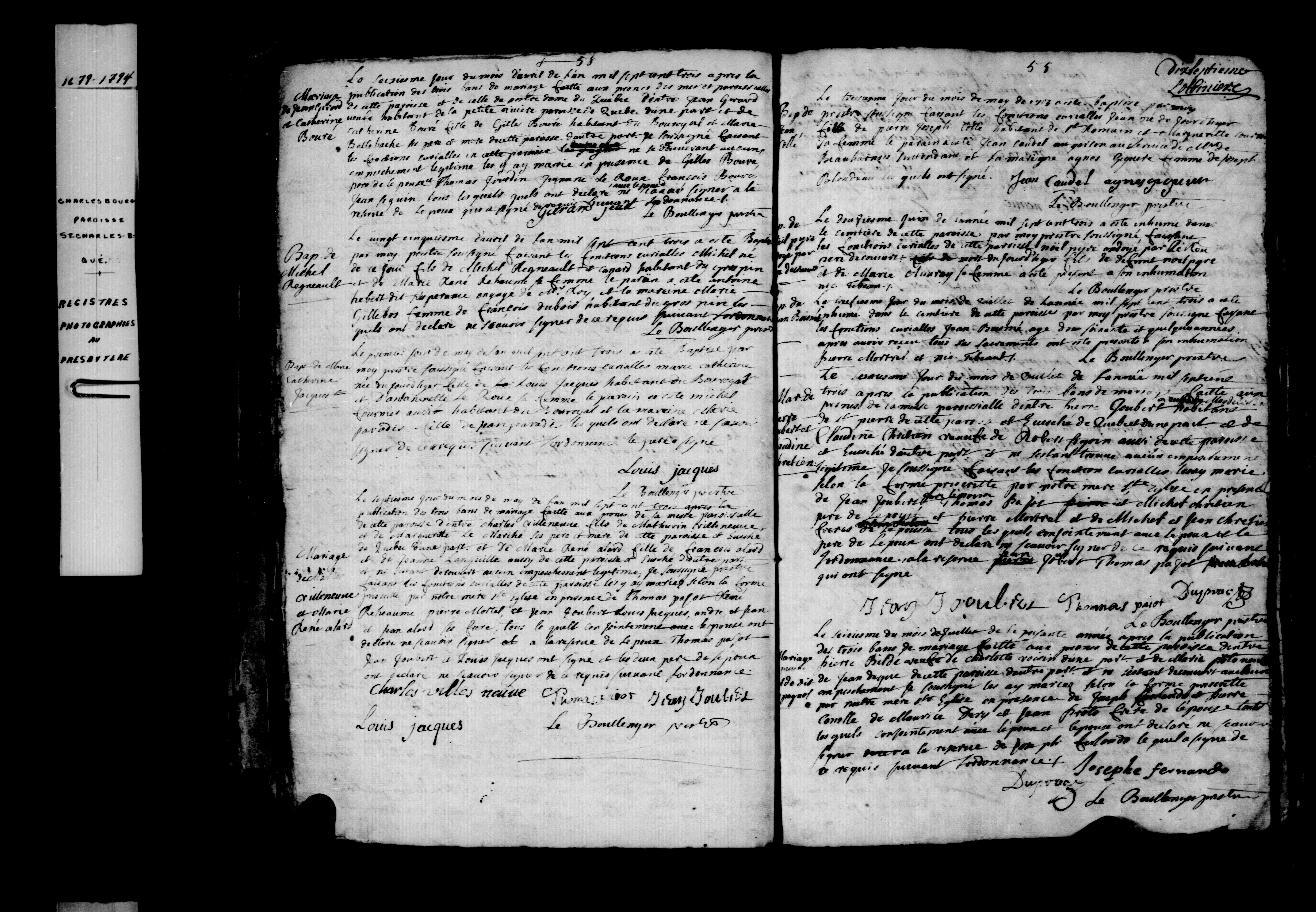 1703 Burial Jean Boisme