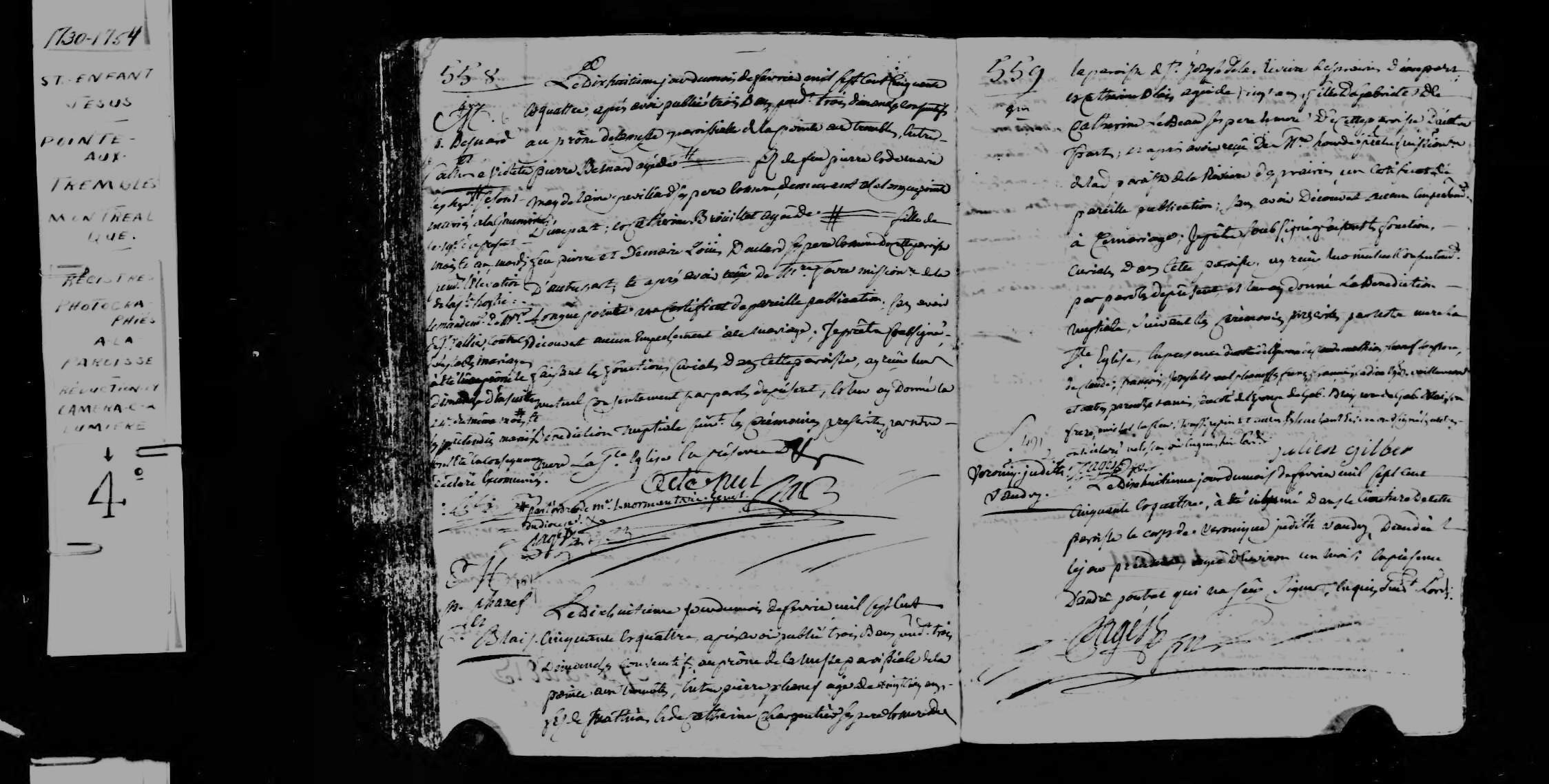 1754 Marriage Phaneuf Blais