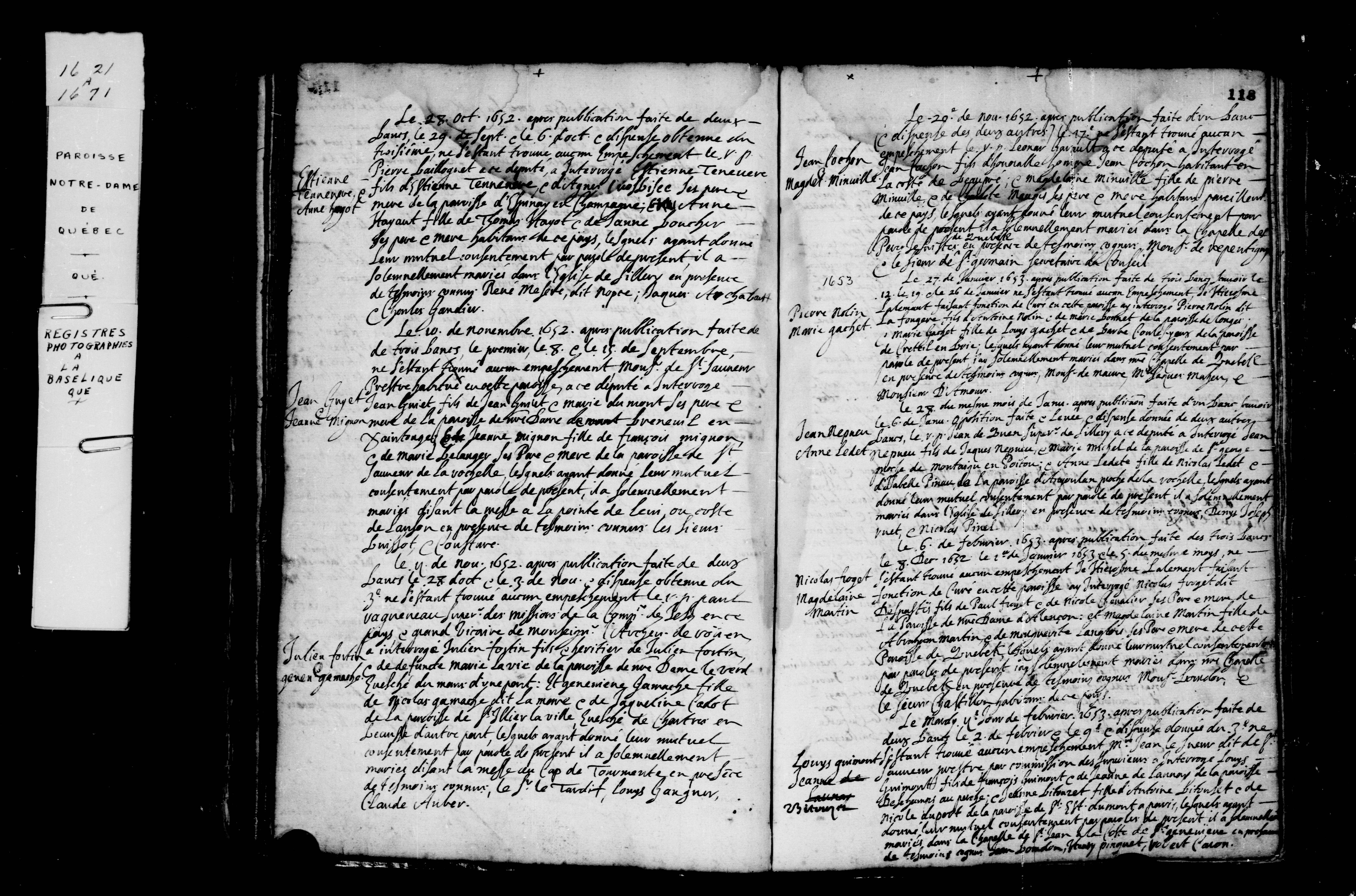 1653 Marriage Guimond Bitouset