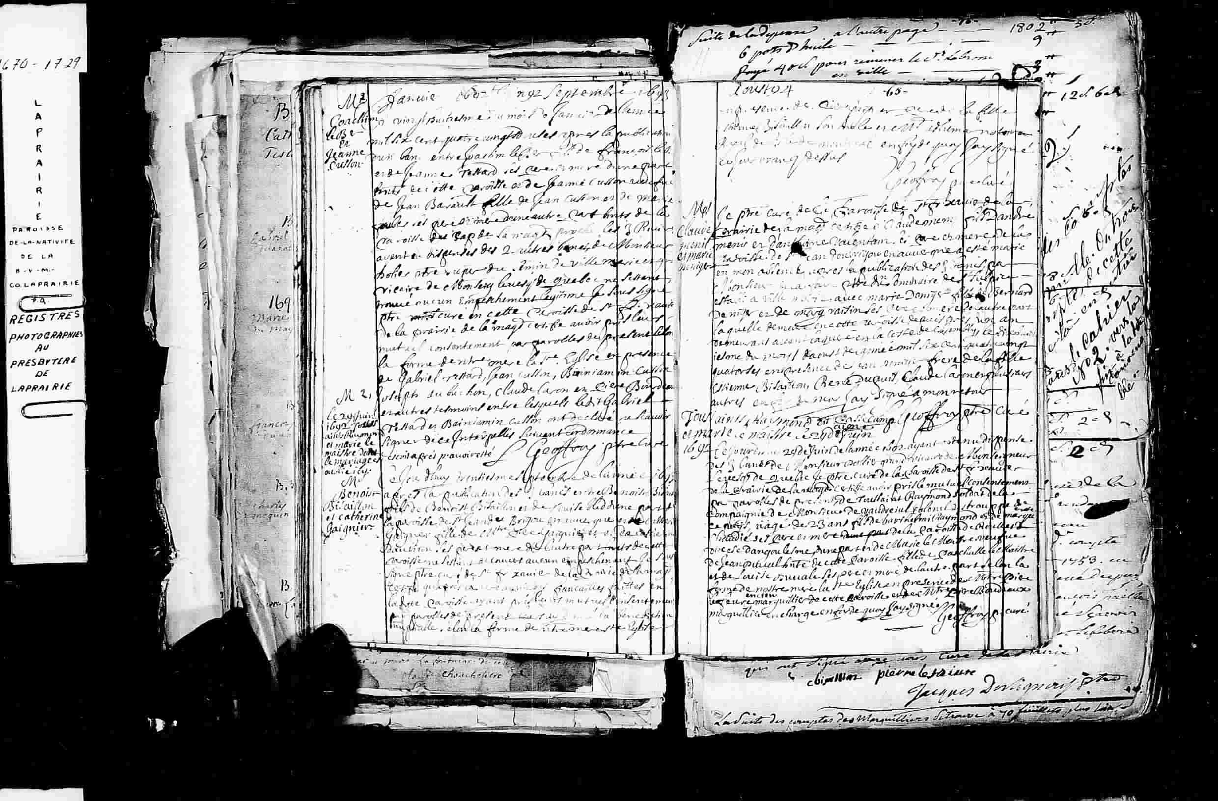 1692 Marriage Bisaillon Gaigner