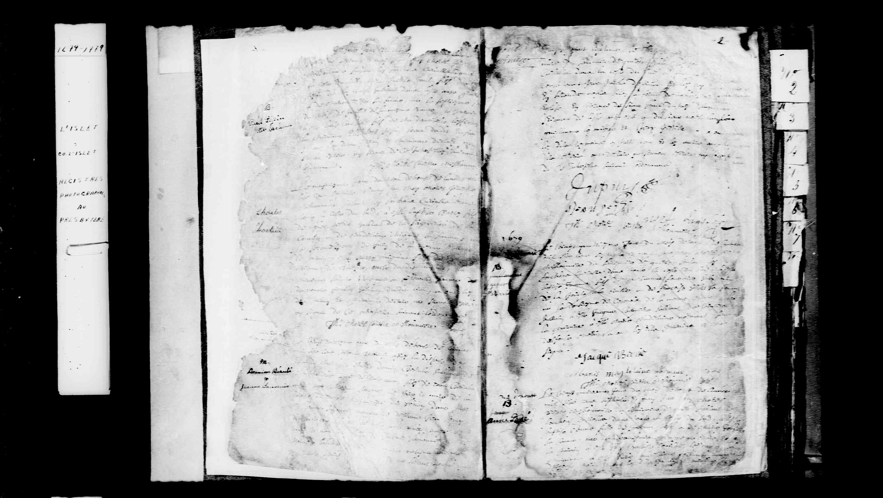 1679 Marriage Berube Savonet