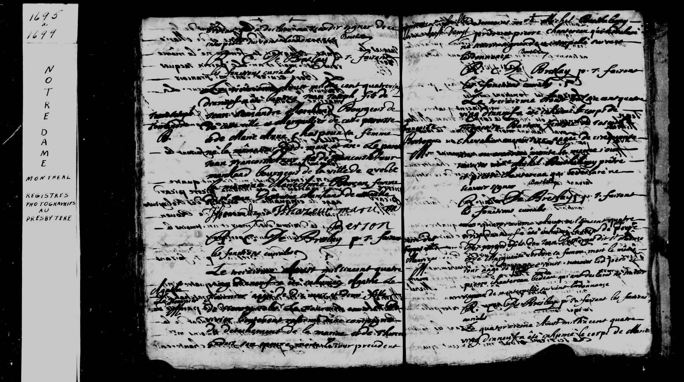 1699 Burial Francoise Berton