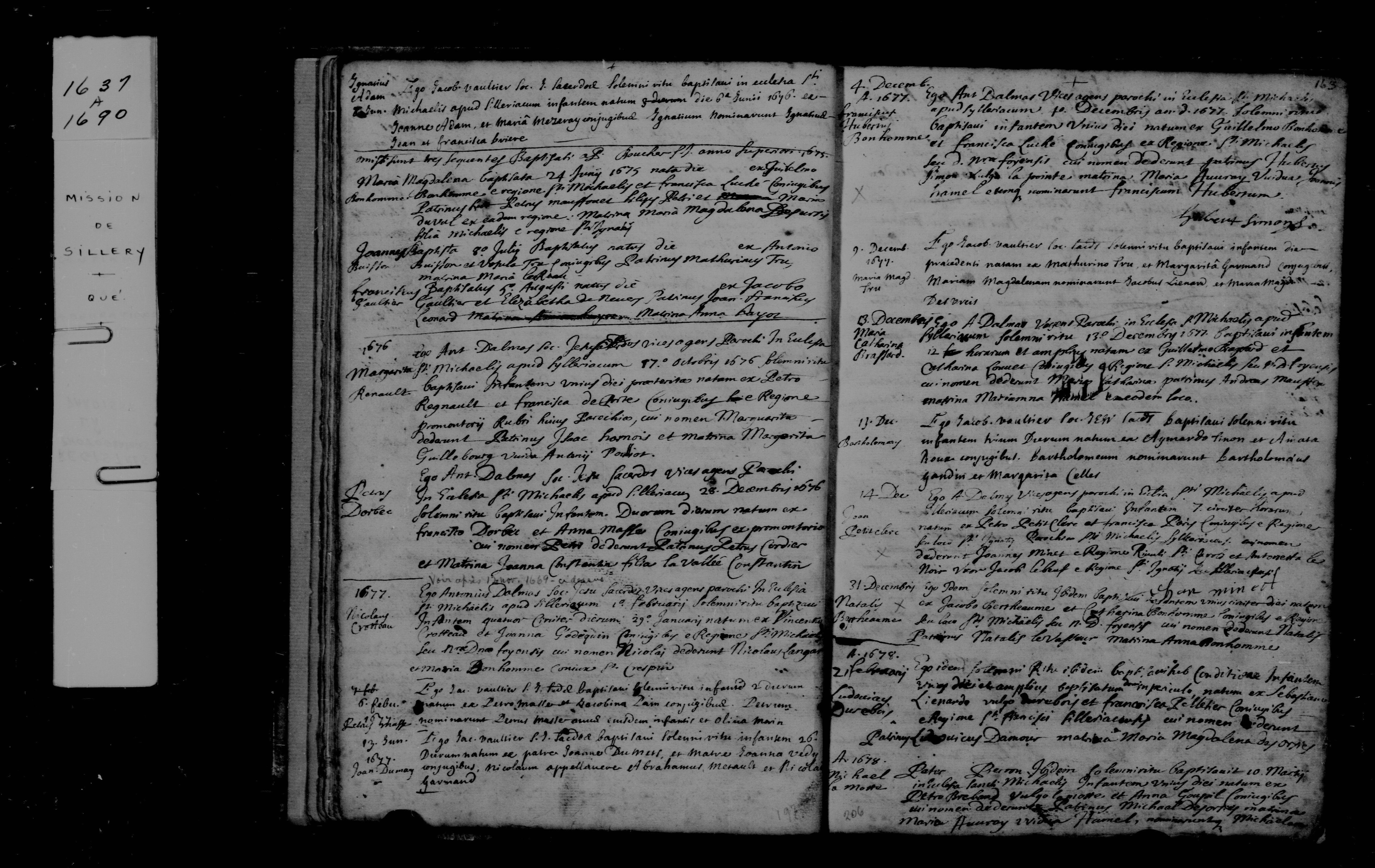 1677 Baptism Noel Berthiaume