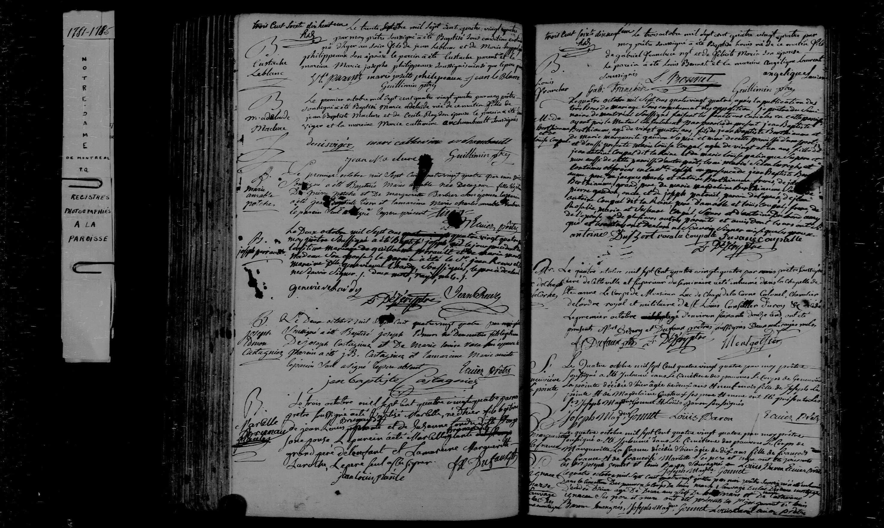 1784 Marriage Berthiaume Coupal