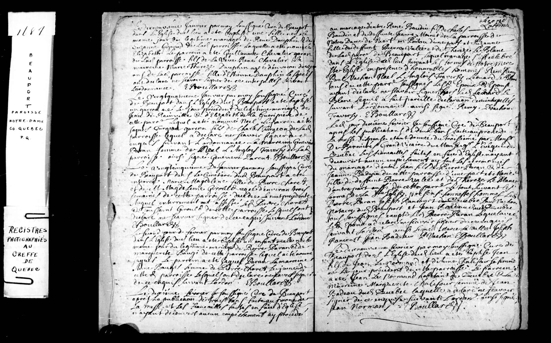 1787 Marriage Baudin Valee