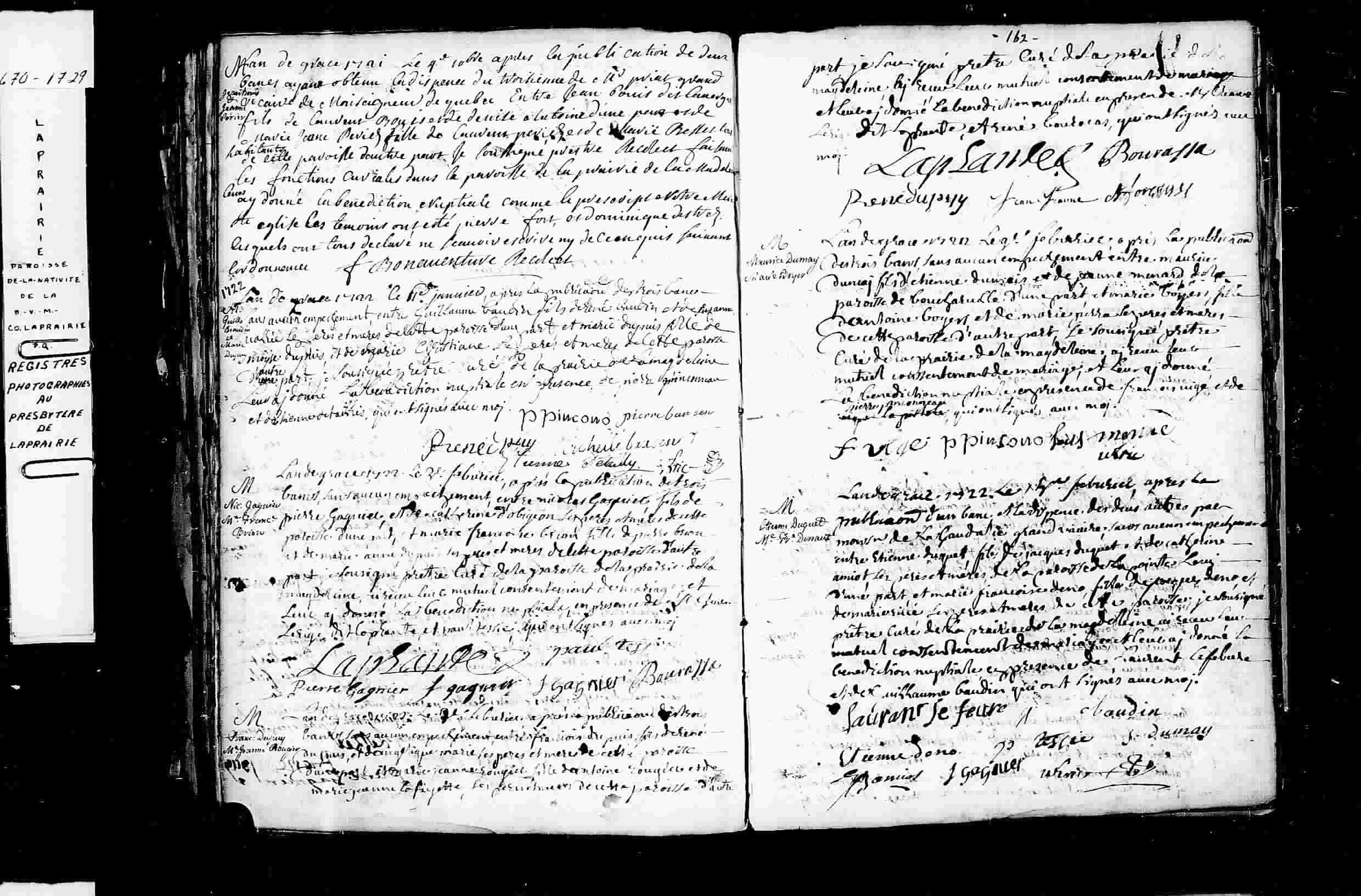 1722 Marriage Baudin Dupuis