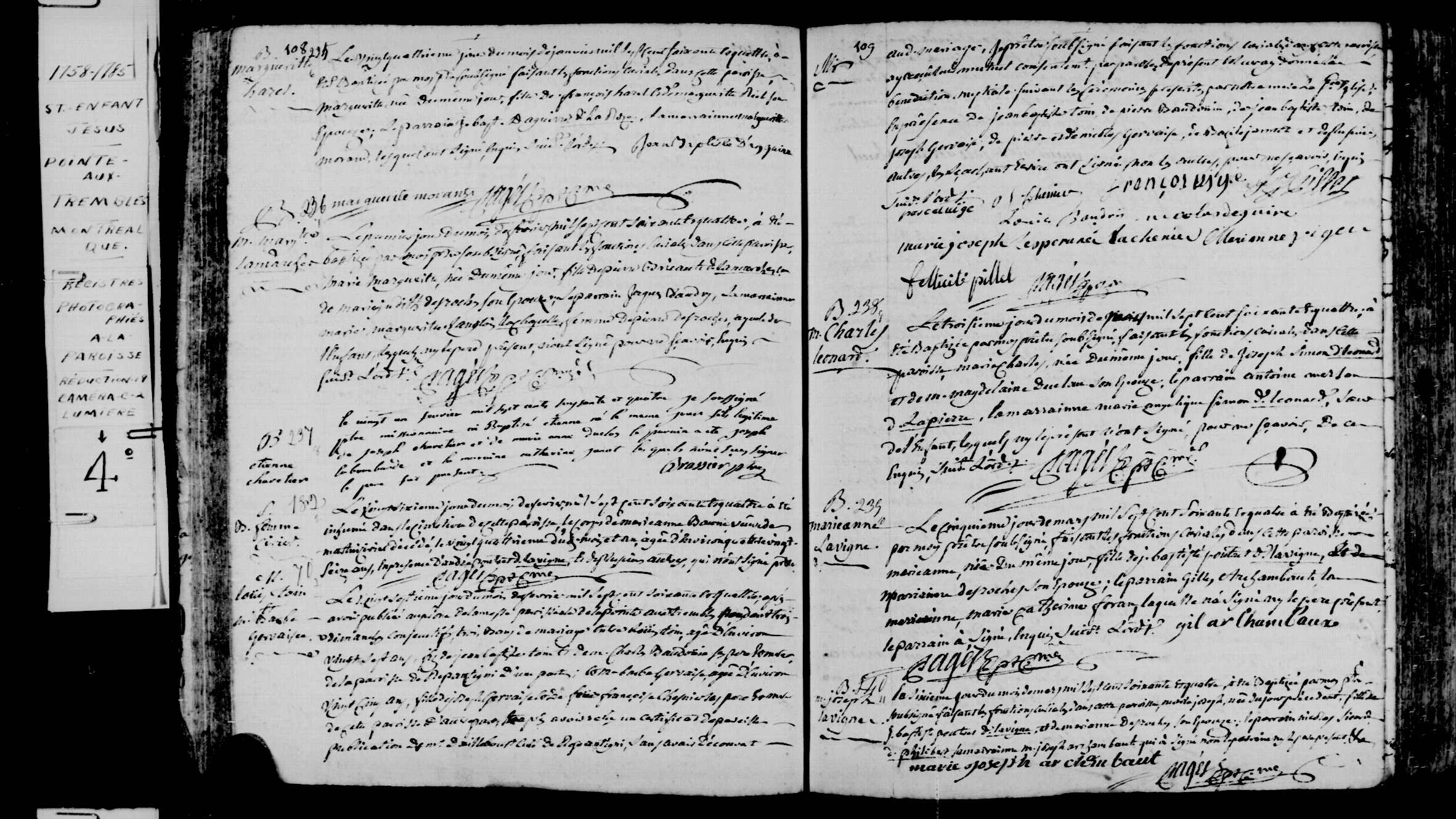 1764 Burial Marie Anne Baune