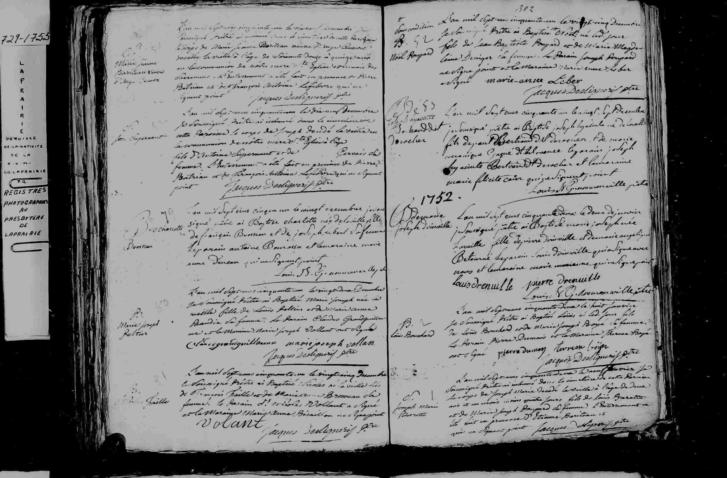 1751 Burial Jeanne Bariteau