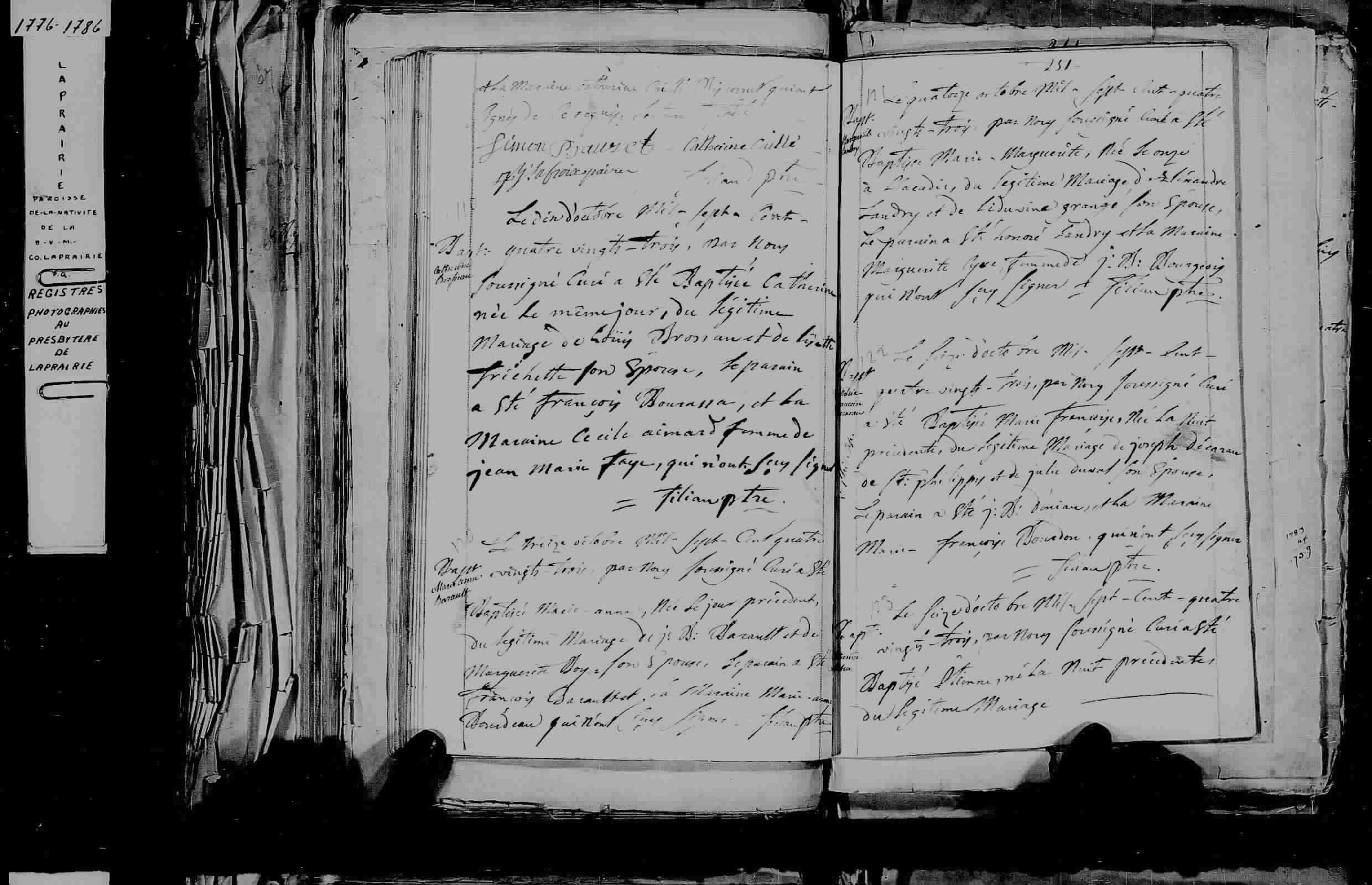 1783 Baptism Etienne Babeu