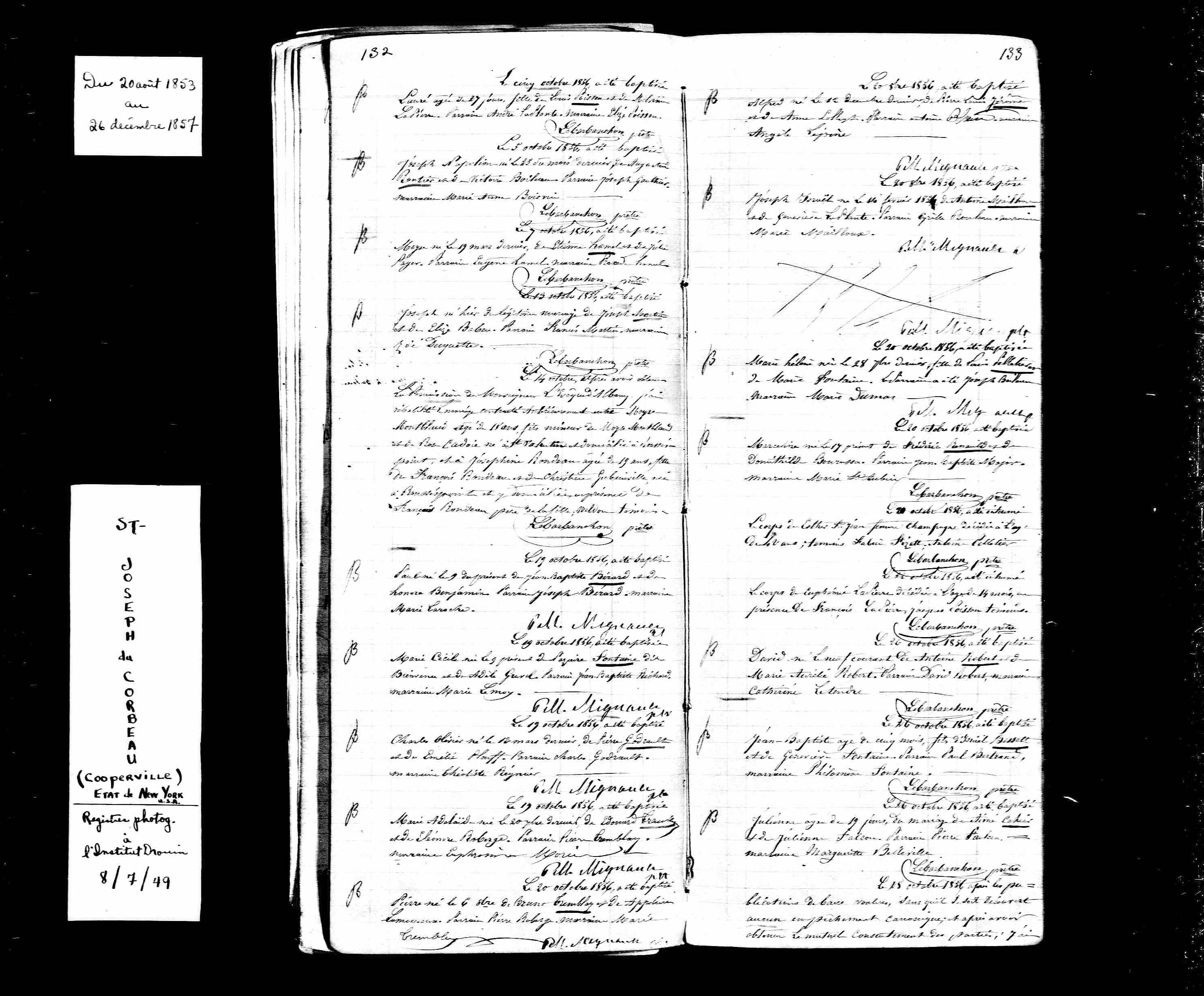 1856 Marriage Babeu Regnier p1