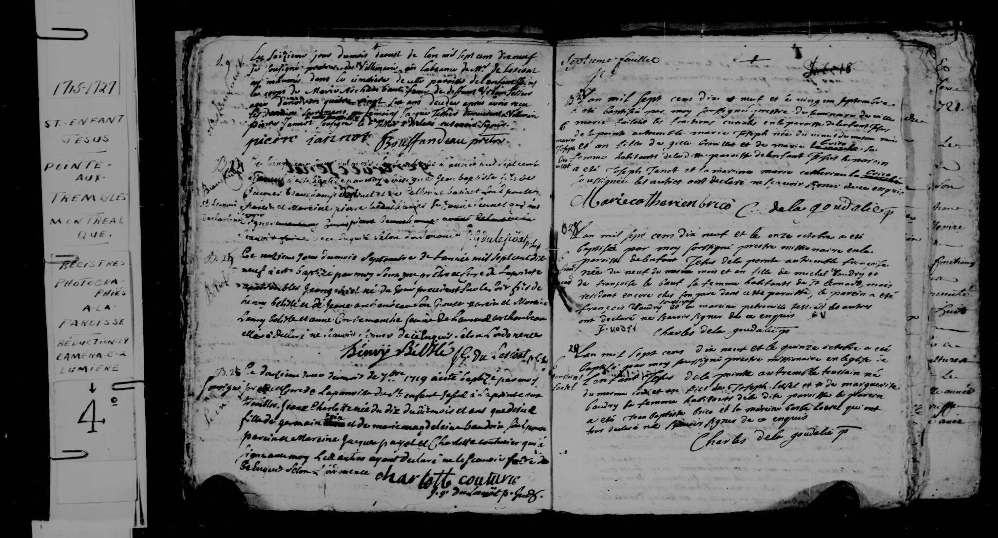 1719 Burial Marie Archambault