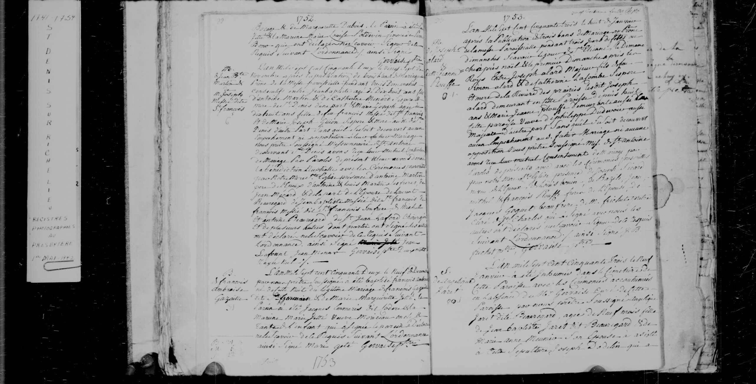 1753 Marriage Alard Plouffe