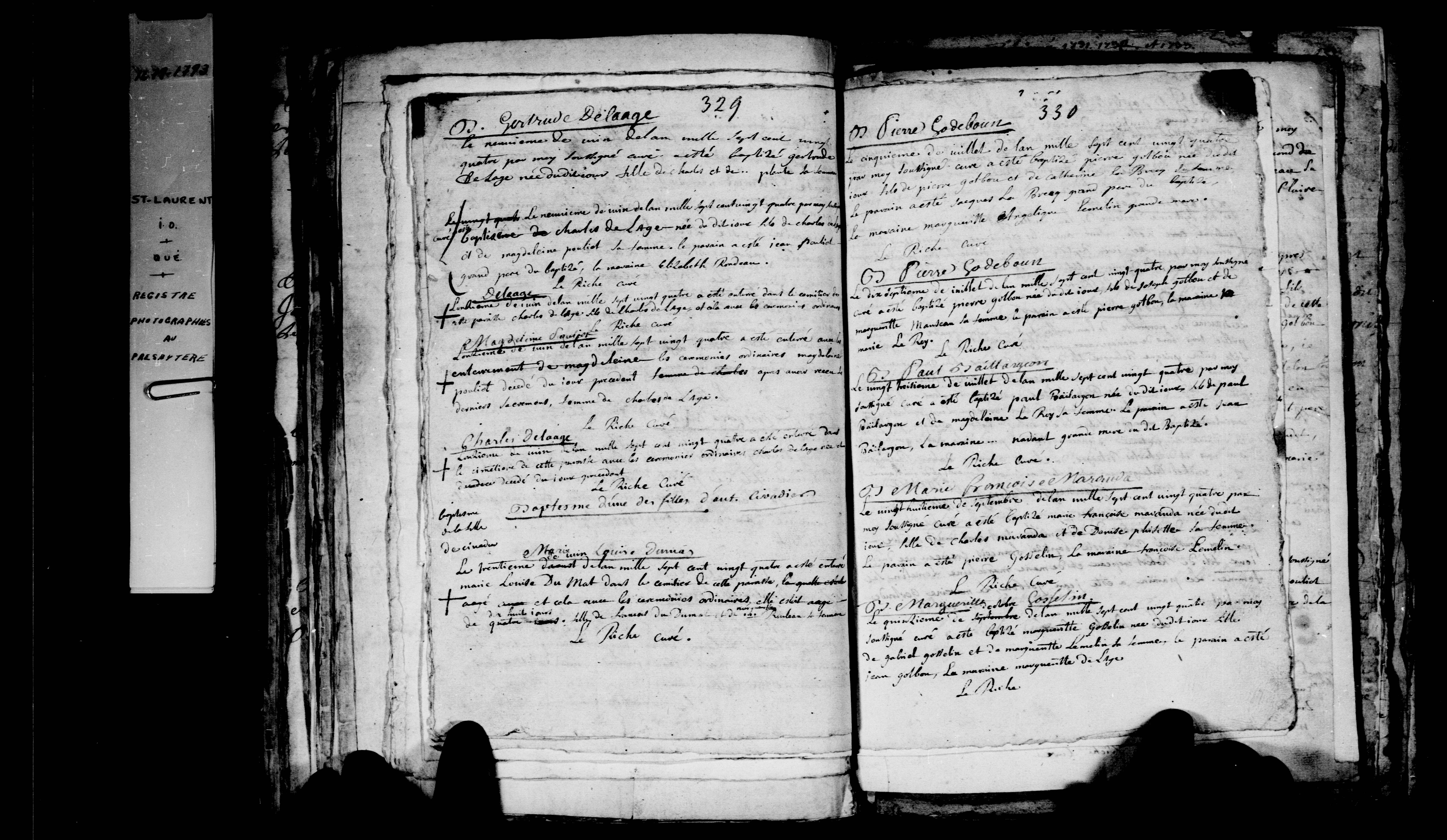 1724 Burial Madeleine Pouliot
