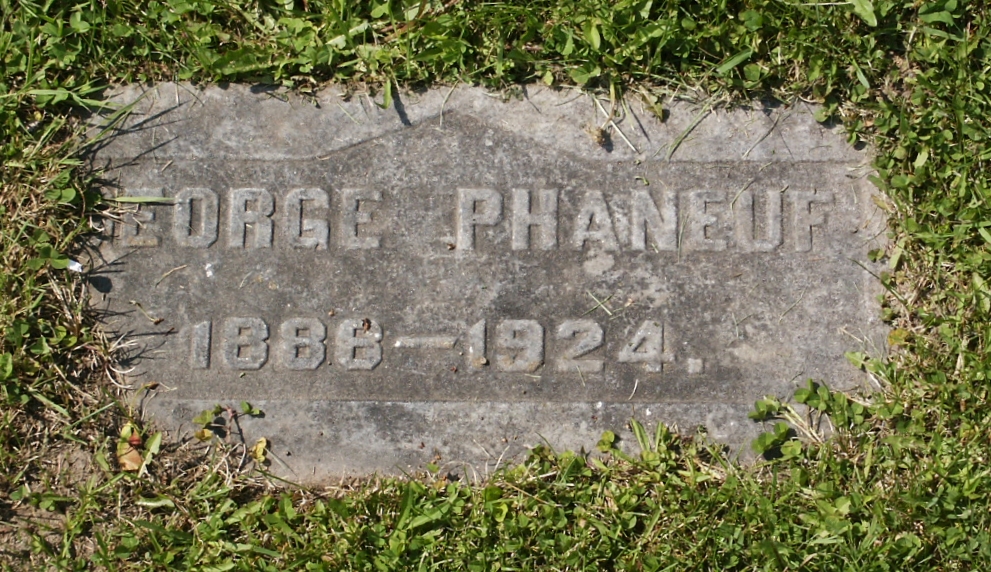 1924 Headstone George Phaneuf