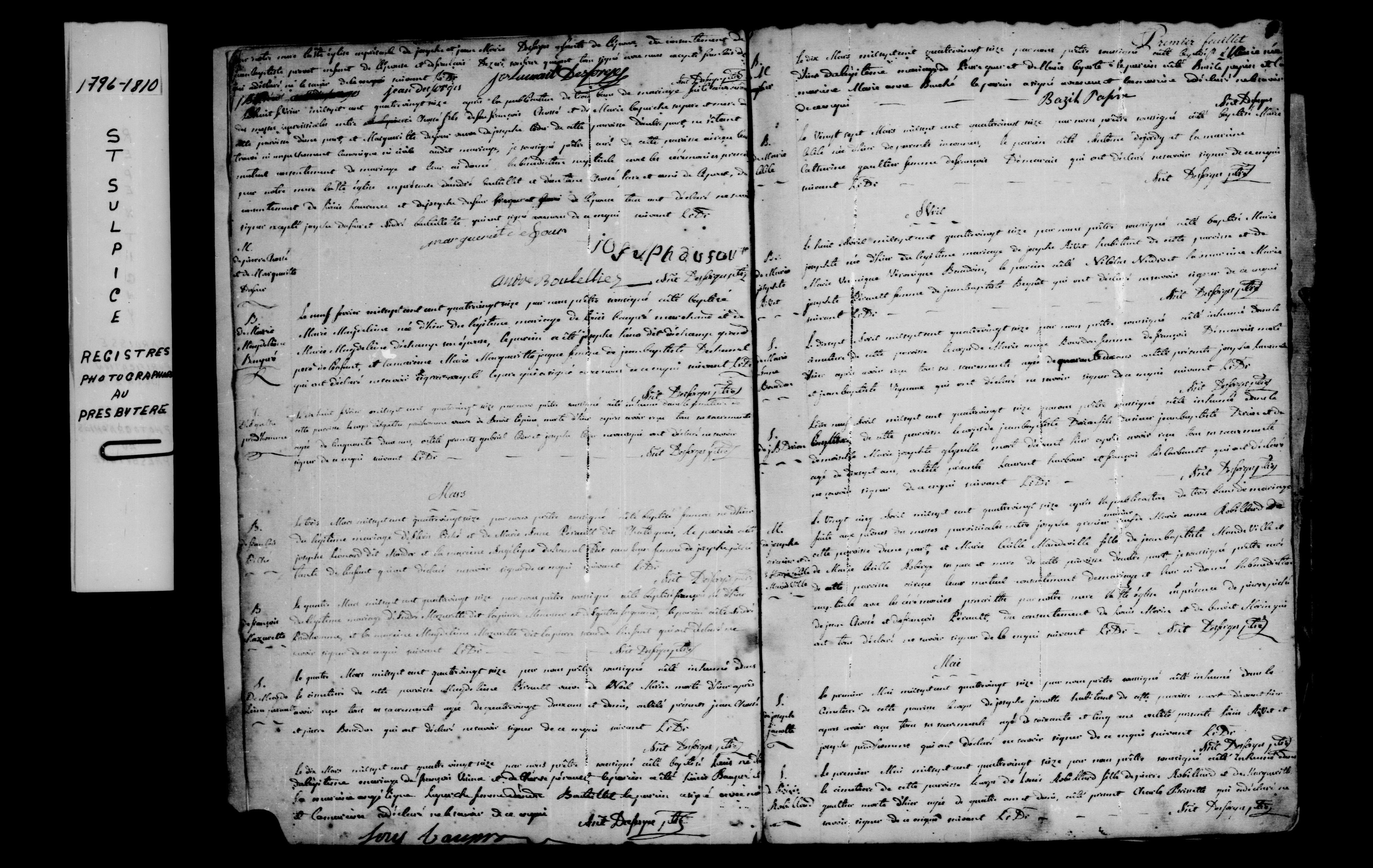 1796 Burial Marie Madeleine Perrault
