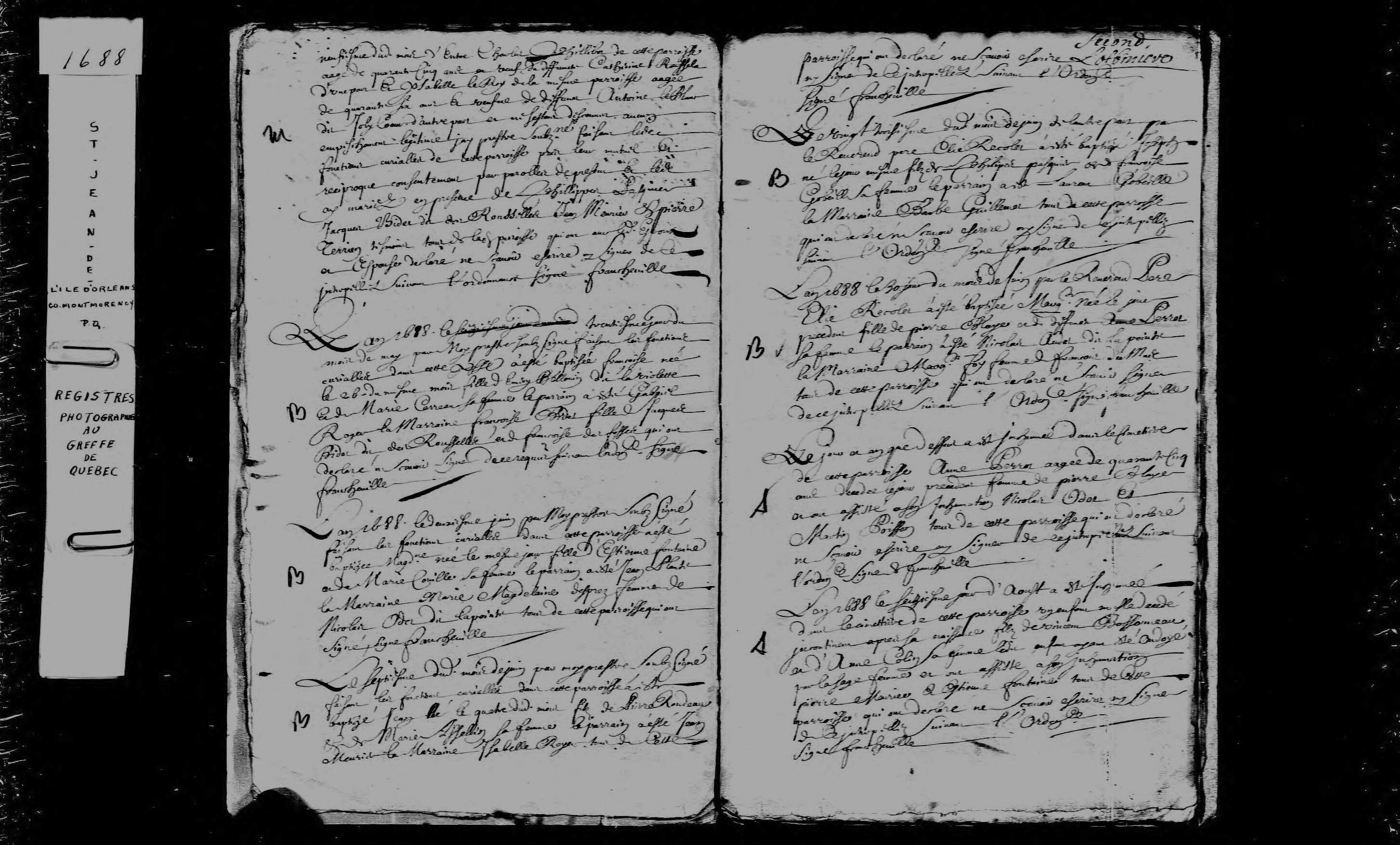 1688 Burial Anne Perrault