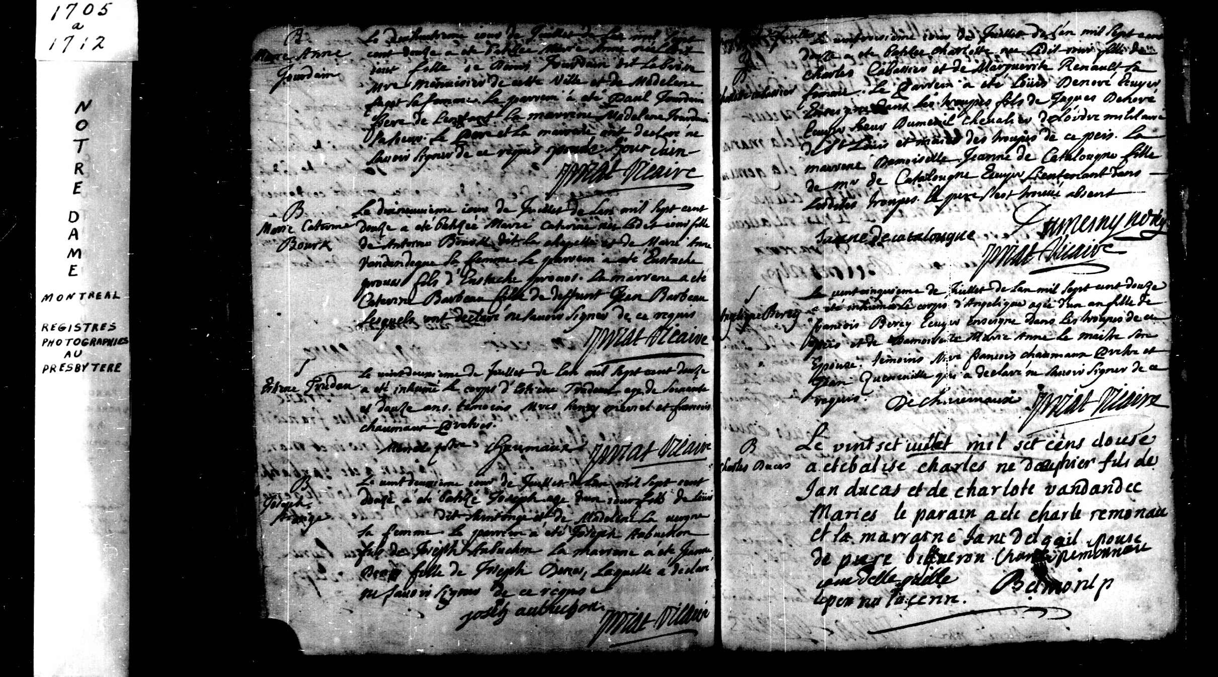 1712 Burial Etienne Trudeau