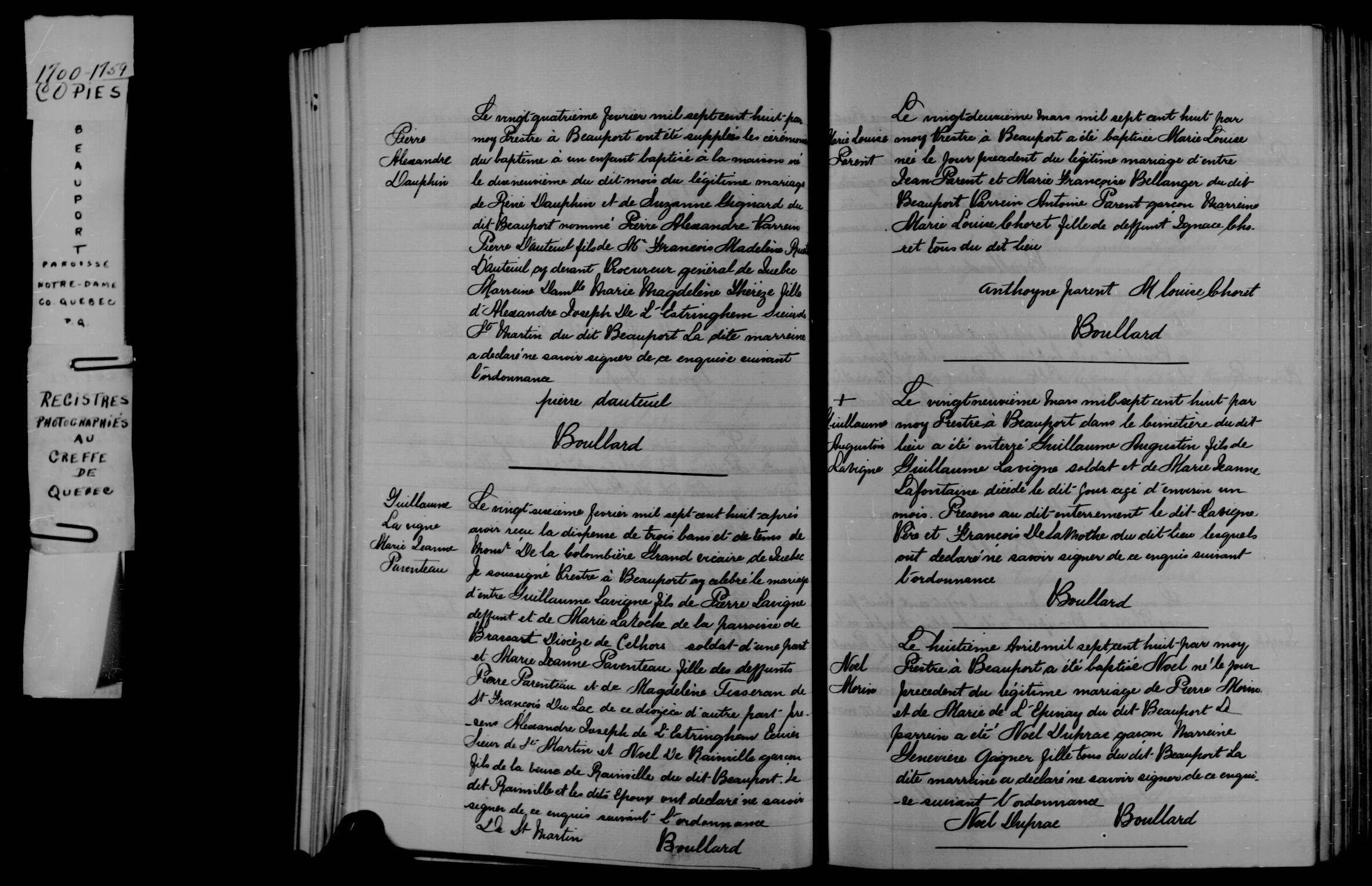 1708 Baptism Noel Morin
