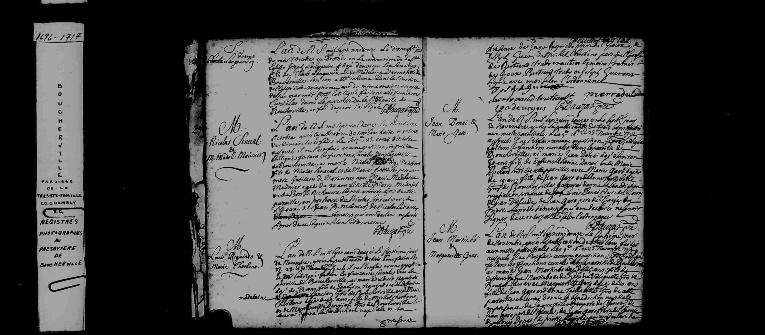 1712 Marriage Senecal Meunier