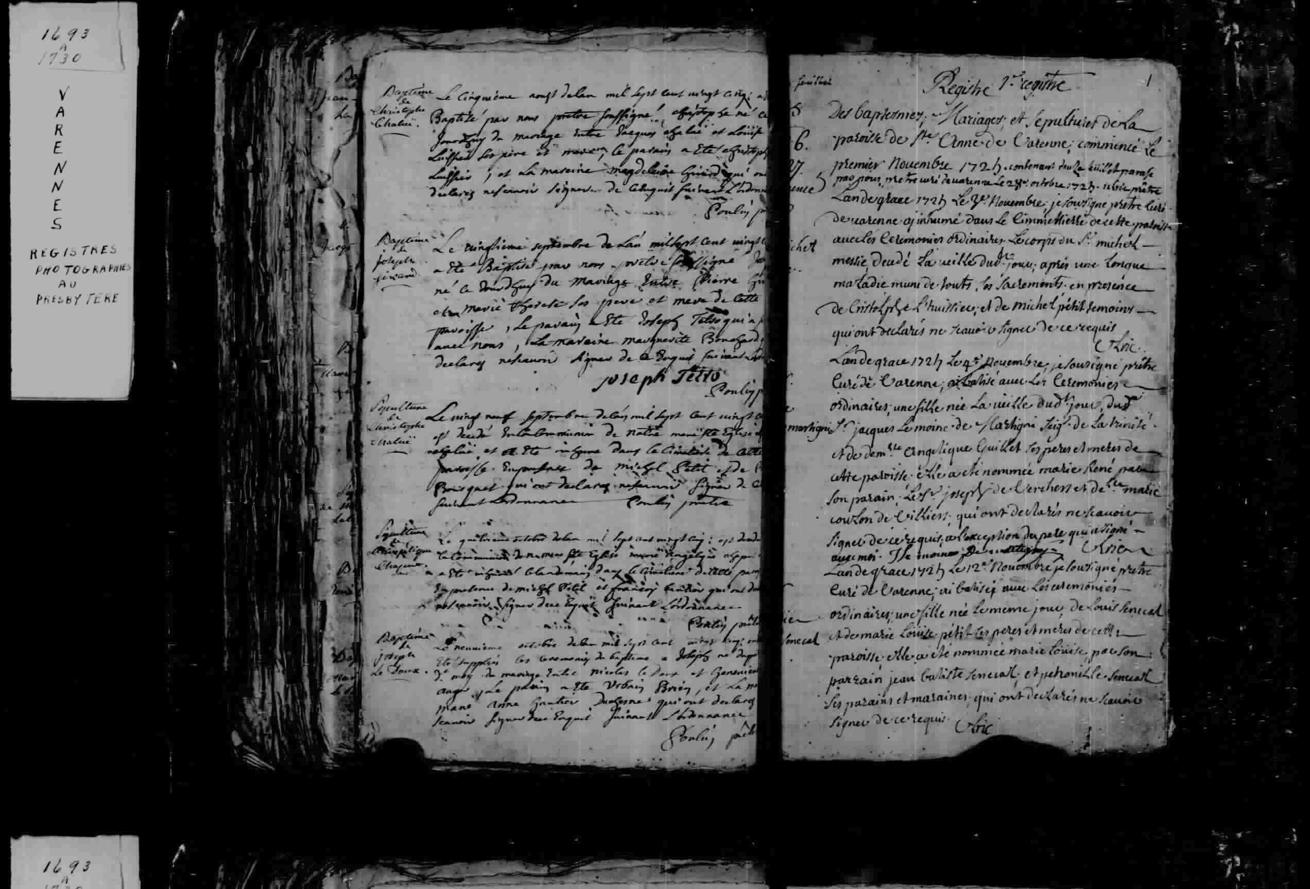 1725 Burial Michel Messier