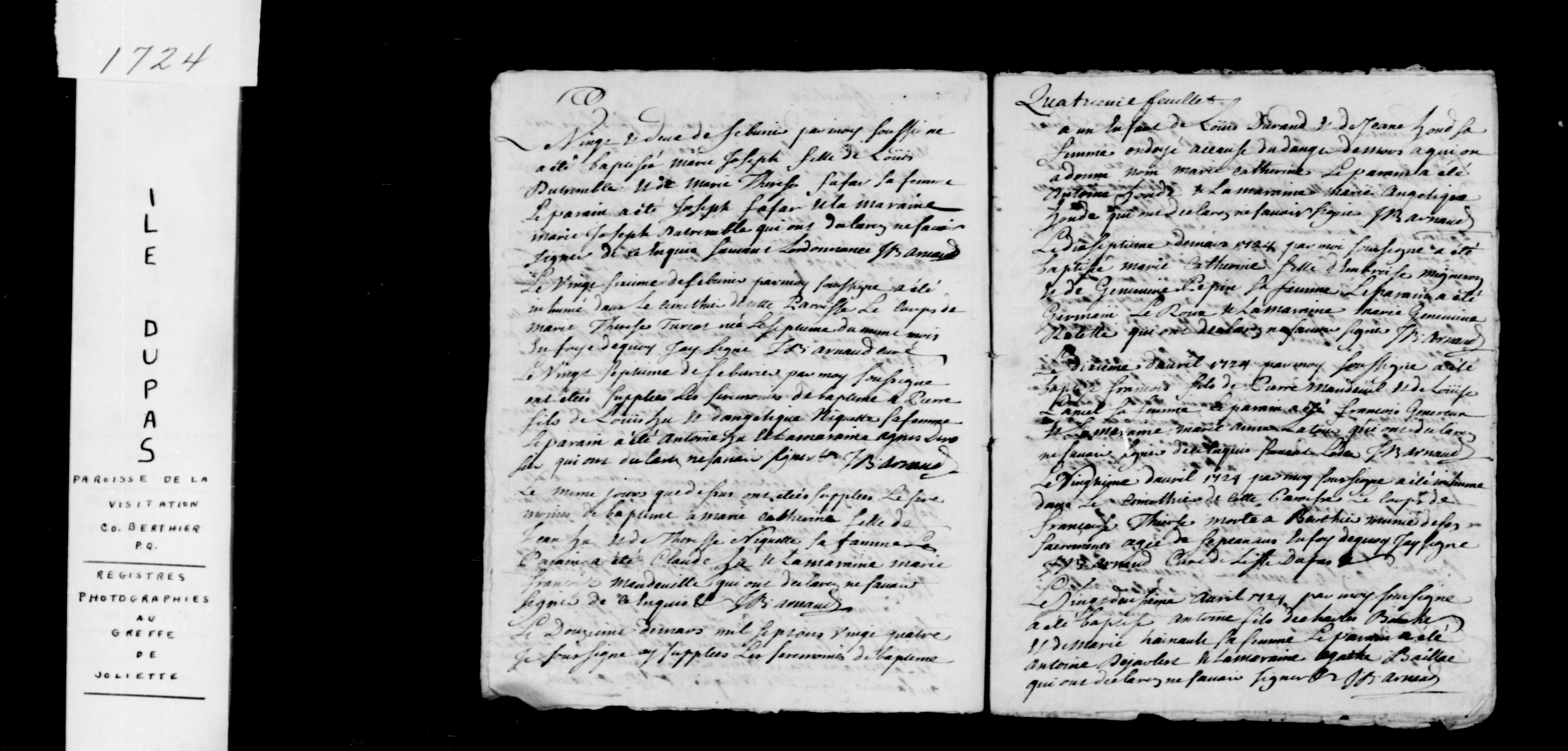 1724 Burial Francoise Tierce