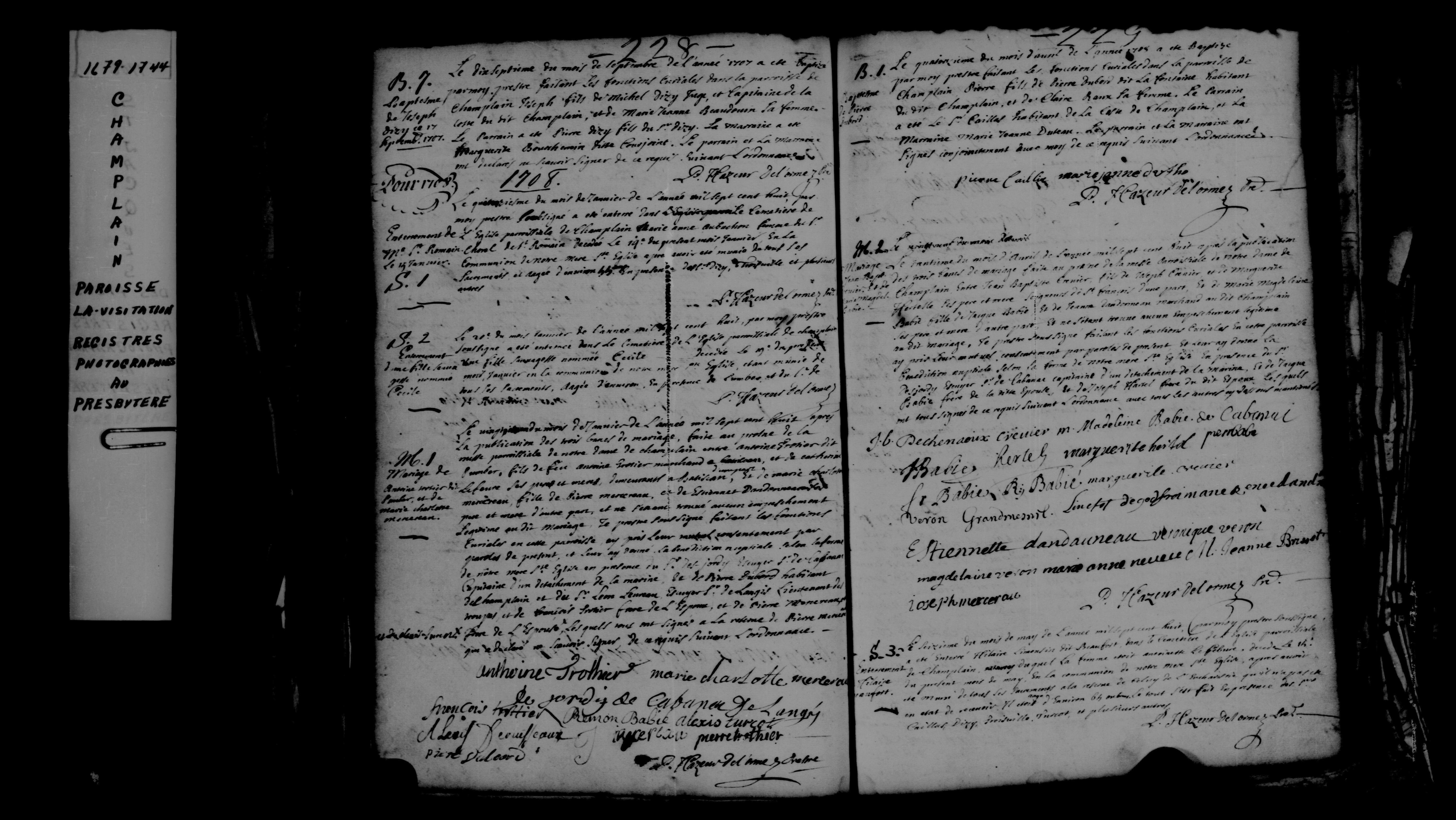 1708 Burial Hilaire Limousin