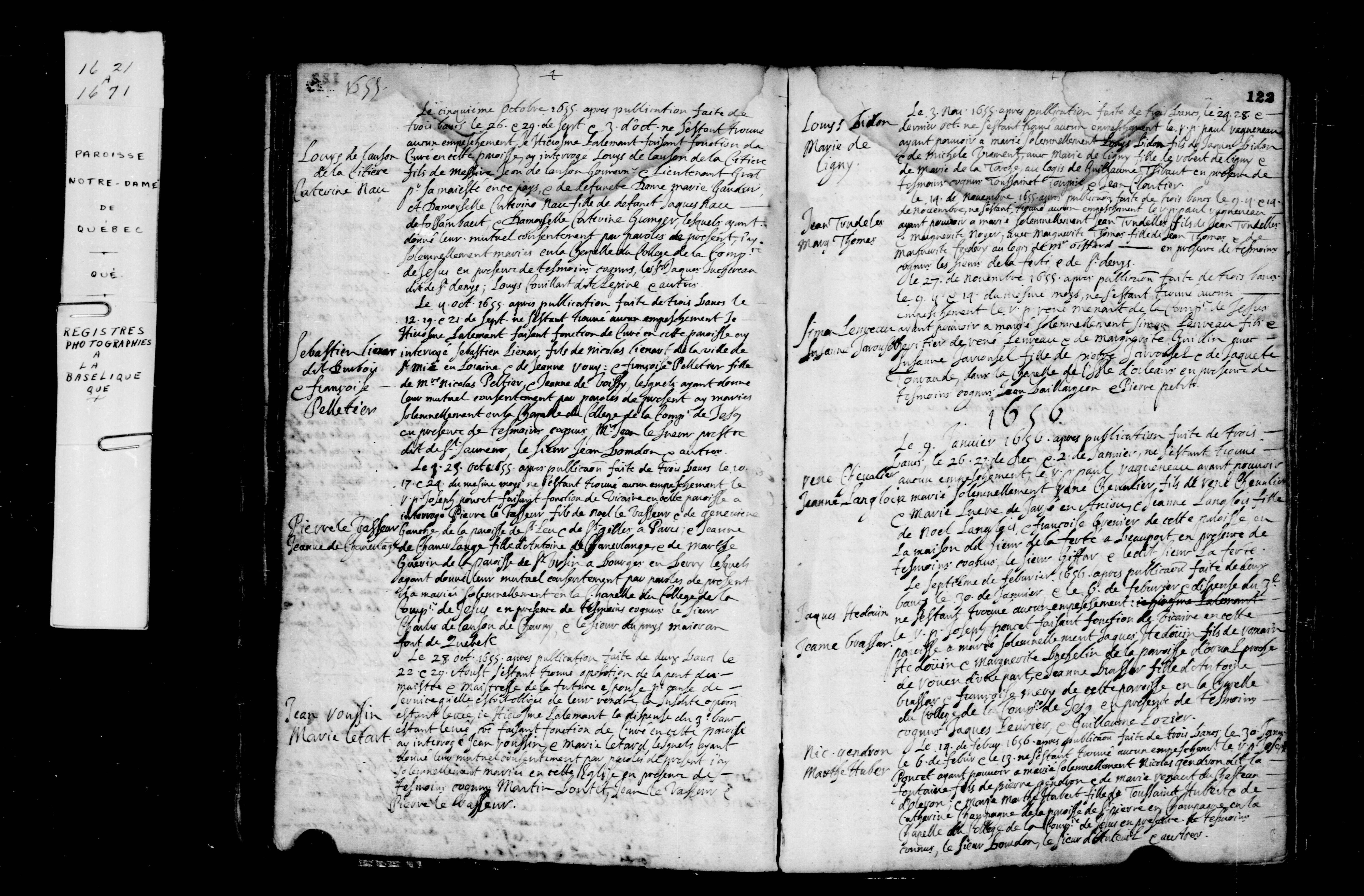 1655 Marriage Roussin Letard