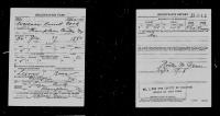 1918 Draft Card Wallace R Cook