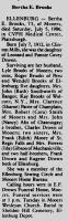 1986 Obituary Bertha E Covey