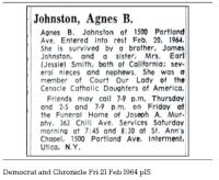 1964-Obituary-Agnes-Johnston