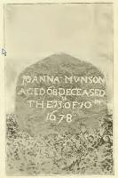 Headstone Joanna Mew Munson