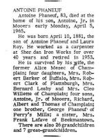 Antoine phaneuf sr obit