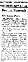 1963 Death Emma Phaneuf 1