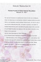 1687 Marriage Plante Pallereau - translation