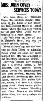 1943 Obituary Melissa Vosburg