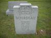 Headstone Edward Bourdeau Louise Picotte