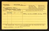1946 Military Medal Stanley B Boraski