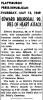 1949 Obituary Edward Bourdeau