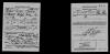 1918 WWI Draft Card Wilfred E Bordeau