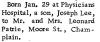 1964 Birth Joseph Patrie